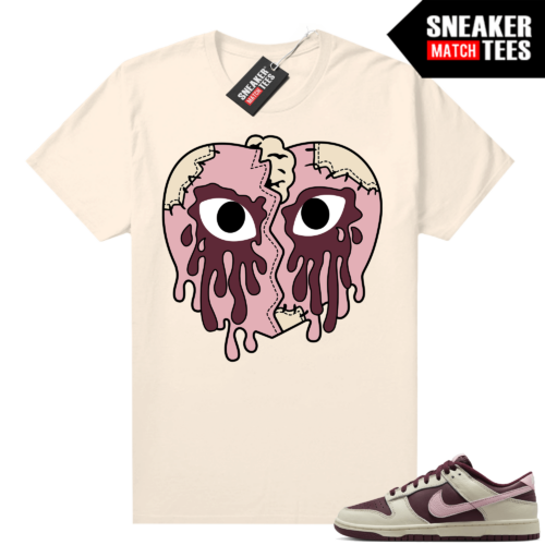 Nike Dunk low Valentine's Day shirts Sneaker Match Sail Crying Heart