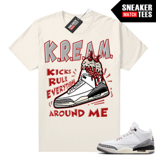 Jordan 3 White Cement Reimagined Sneaker silhouette Match Sail KREAM