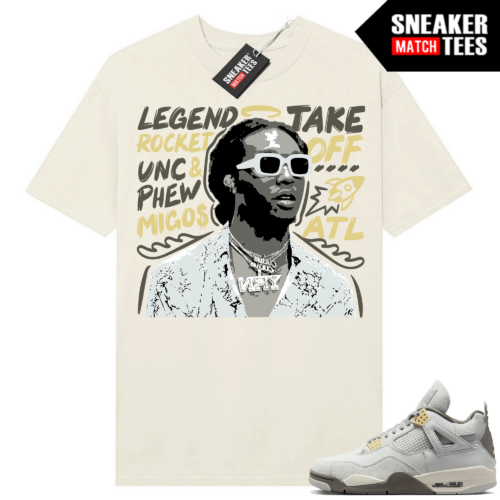 Jordan Milk 4 Craft shirts Sneaker Match Sail Takeoff Tribute