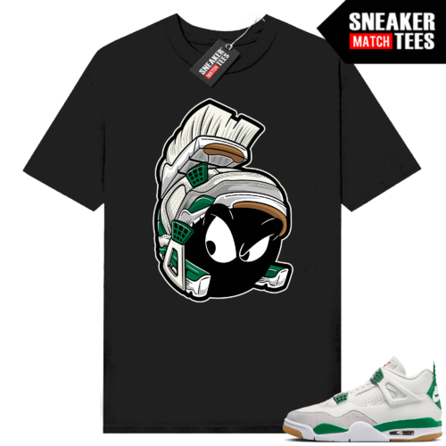 Jordan 4 Pine Green SB shirts Sneaker Match Black Martian x AJ4