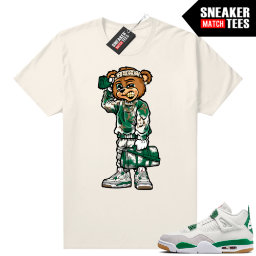 Jordan 4 Pine Green SB shirts Sneaker Match Sail Soulja Bear