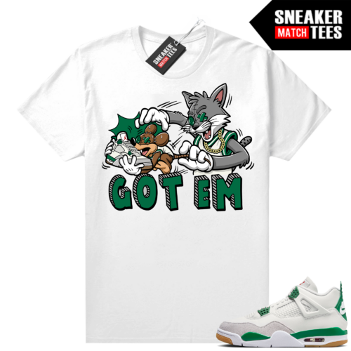 Jordan Tu002Dshirt 4 Pine Green SB shirts Sneaker Match White Got EM Cartoon