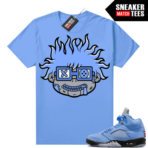 Jordan 5 UNC shirts Sneaker Match University Blue Misfit Chucky