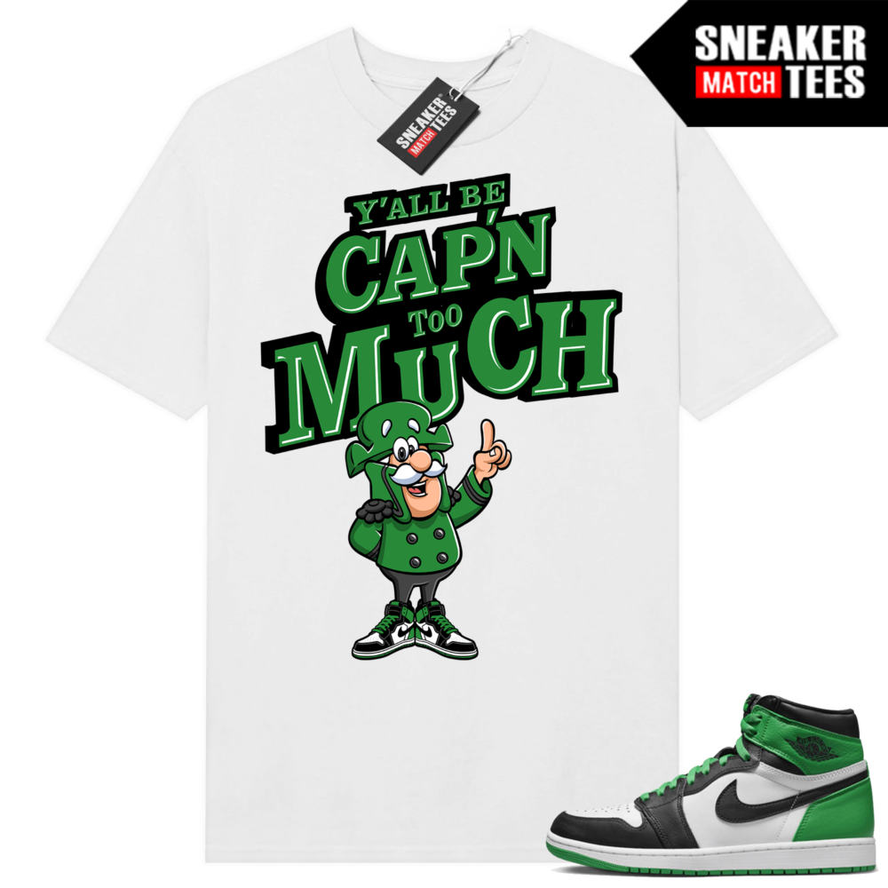 MJ - Jordan 1 Lucky Green Match T-Shirt main image 1