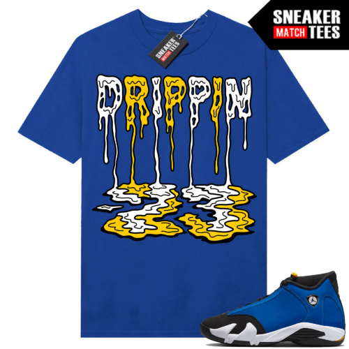 Jordan 14 Laney shirts Sneaker Match Royal Drippin 23