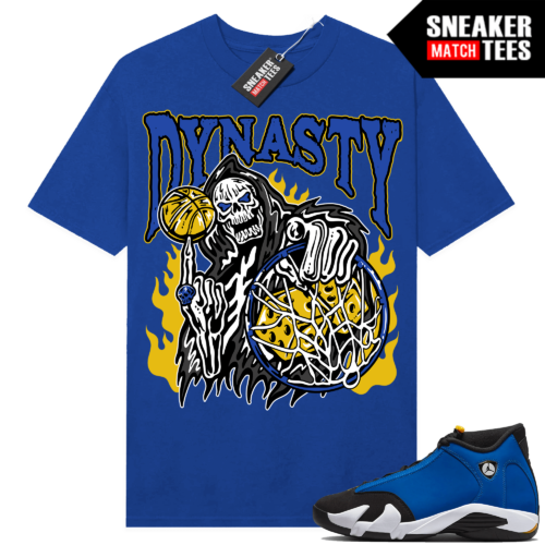 Jordan 14 Laney shirts Sneaker Match Royal Dynasty