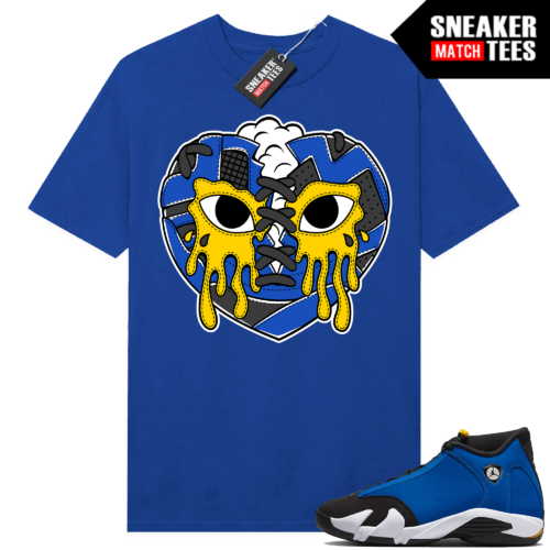 Jordan 14 Laney shirts Sneaker Match Royal Sneaker Heart