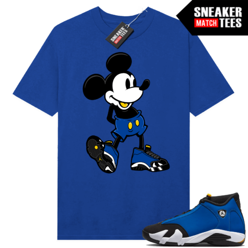 Jordan 14 Laney shirts Sneaker Match Royal Sneakerhead Mickey