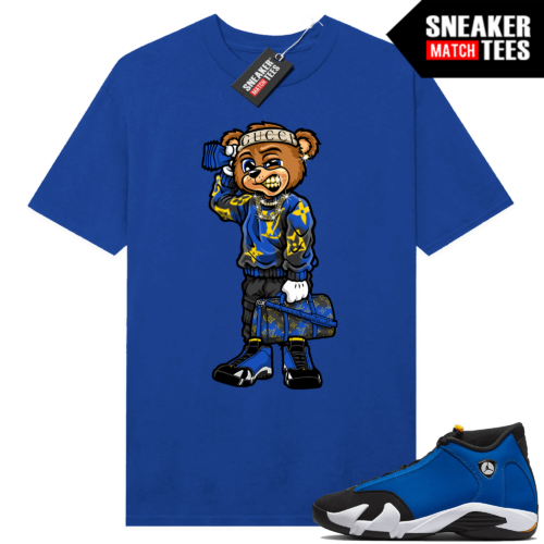 Jordan 14 Laney shirts Sneaker Match Royal Soulja Bear