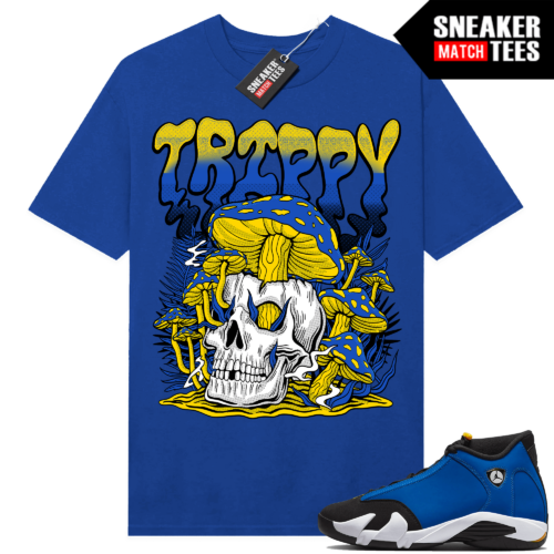 Jordan 14 Laney shirts Sneaker Match Royal Trippy