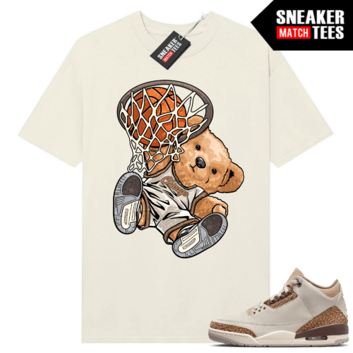 Jordan 3 Palomino shirts Ariss-eu Sneaker Match Sail Distress Slam Dunk Bear