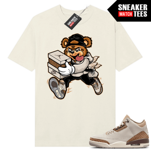 Jordan 3 Palomino shirts Sneaker Match Sail Sneaker Bear Heist