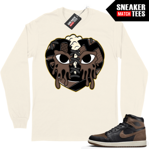 Jordan 1 Palomino Long Sleeve Tee Sneaker Match Sail Sneaker Heart