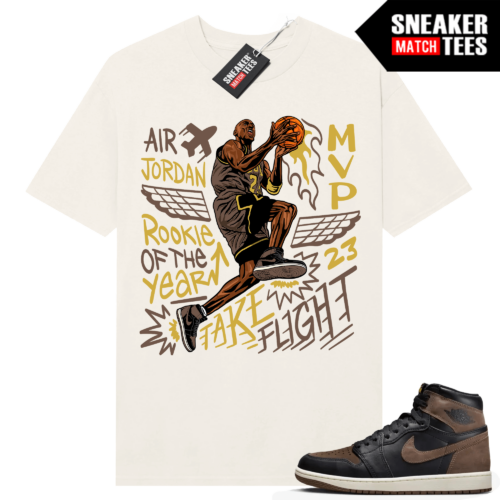 Jordan 1 Palomino T-shirt Sneaker Match Sail Accolades Take Flight