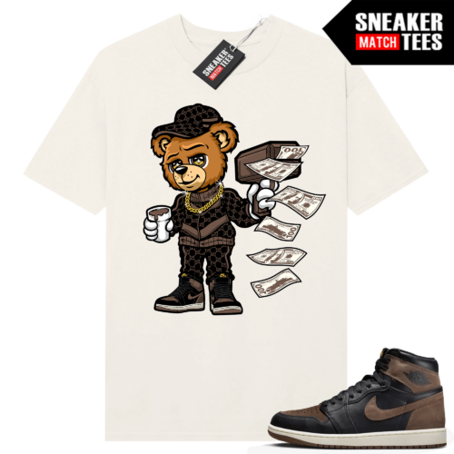 Jordan 1 Palomino T-shirt Sneaker Match Sail Cash Cannon Bear