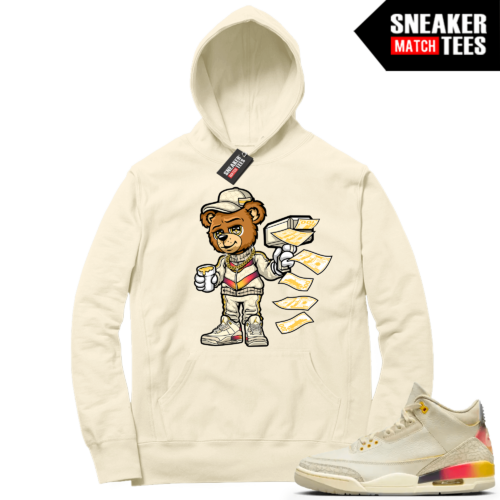 Jordan 3 J Balvin Sneaker Match Hoodie Sail Cash Canon Bear