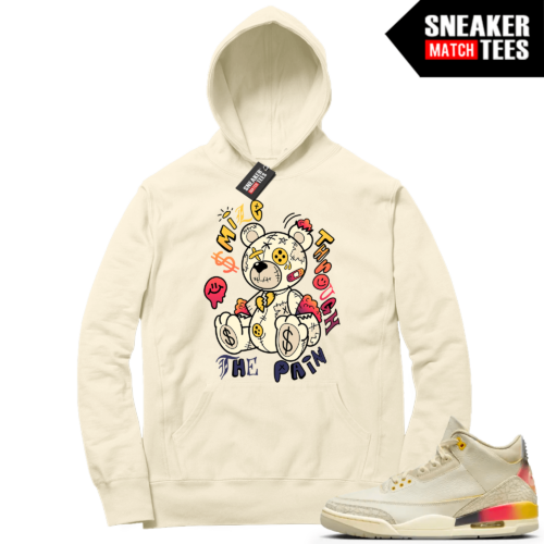 Jordan 3 J Balvin Sneaker Match Hoodie Sail Smile Bear