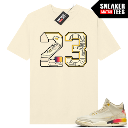 Jordan 3 J Balvin Sneaker Match T-shirt Sail 23