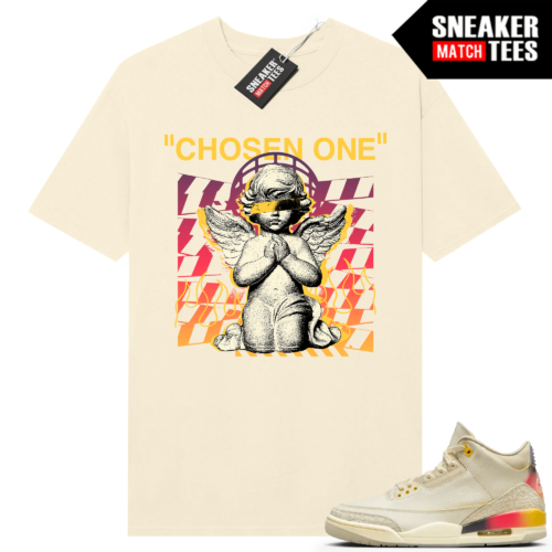 Jordan 3 J Balvin Sneaker Match T-shirt Sail Chosen One