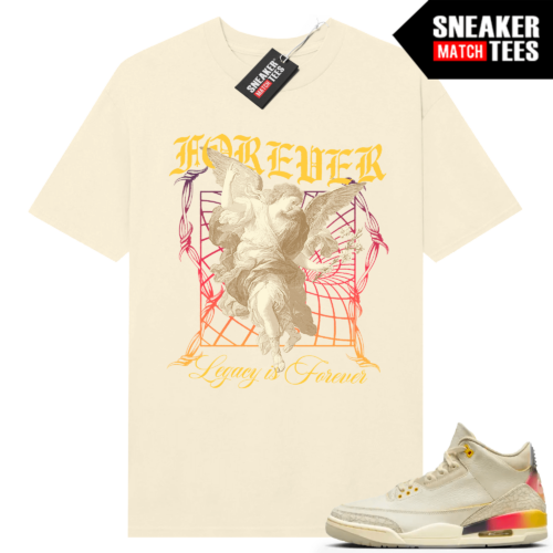 Jordan 3 J Balvin Sneaker Match T-shirt Sail Legacy