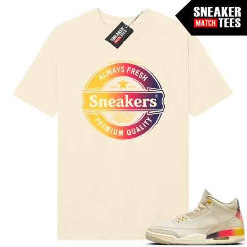 Jordan 3 J Balvin Sneaker Match T-shirt Sail SNEAKERS