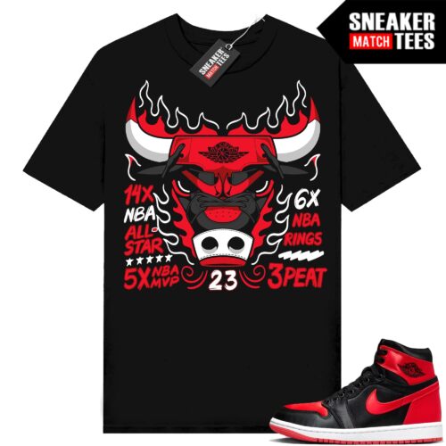Jordan 1 Bred Satin Sneaker Match Shirts Black Rare Air Bull Accolades
