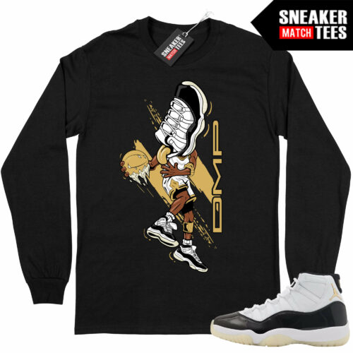 Jordan 11 DMP Gratitude Sneaker Match Long Sleeve shirt Black DMP Sneakerhead