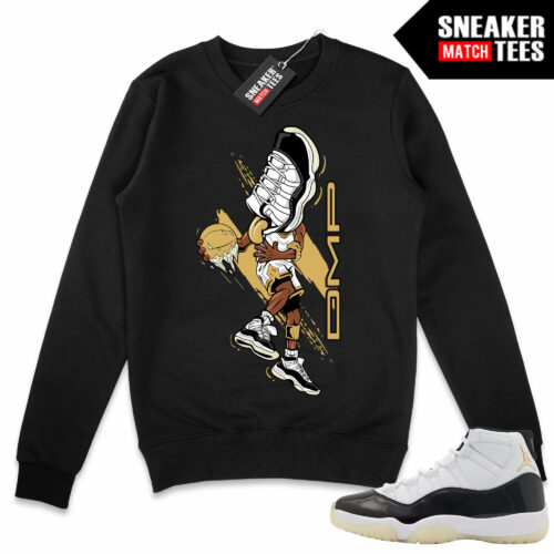 Jordan 11 DMP Gratitude Sneaker Match Sweater Crewneck Black DMP Sneakerhead