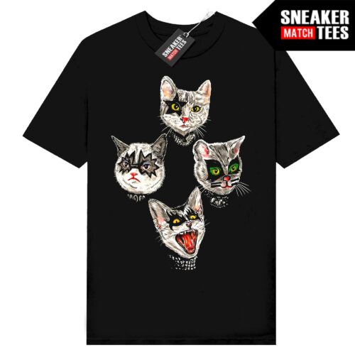 Rock Band Tees Kiss Cats Black t-shirt