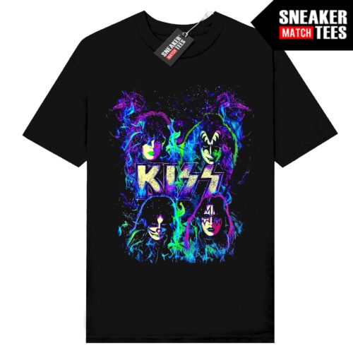 Rock Band Tees Kiss V4 Black t-shirt