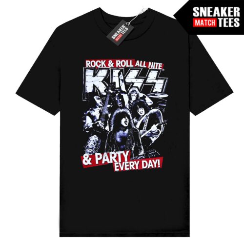 Rock Band Tees Kiss V5 Black t-shirt