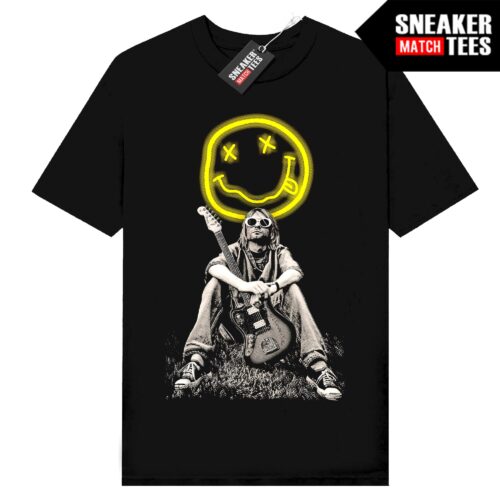 Rock Band Tees Kurt Cobain Black t-shirt