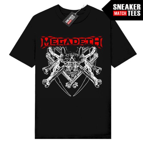 Rock Band Tees Megadeth V7 Black t-shirt