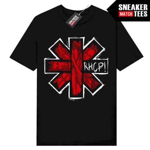 Rock Band Tees Red hot Chile peppers V2 Black t-shirt