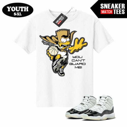 Jordan 11 DMP Gratitude Sneaker Match Youth T-shirt White You Cant Guard Me