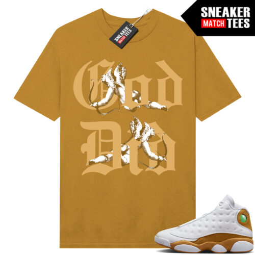 Jordan 13 Wheat Sneaker Tees Match Wheat God Did