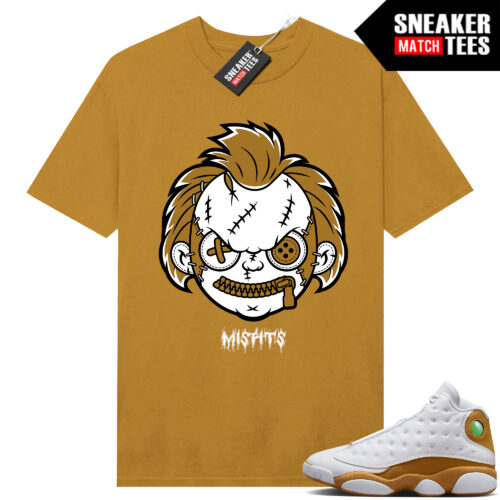 Jordan 13 Wheat Sneaker Tees Match Wheat Misfits Chucky