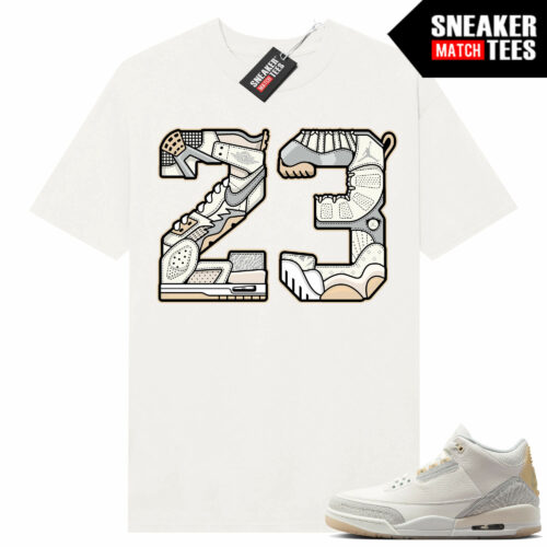 Jordan 3 Craft Ivory Match Sneaker Tees