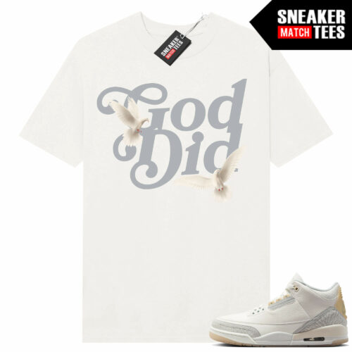 Jordan Official 3 Craft Ivory Sneaker Tees to match