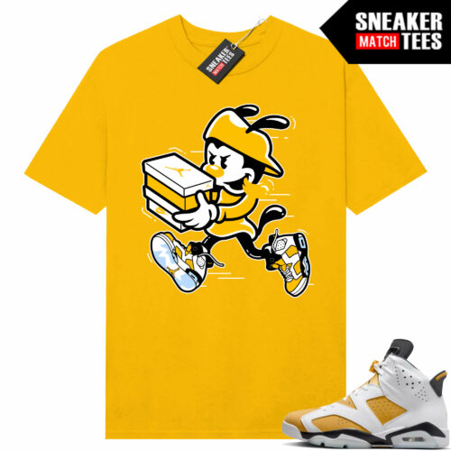 Jordan 6 Yellow Ochre Sneaker Match Tees Yellow Gold Double Up