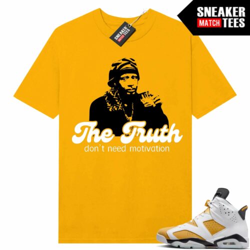 Jordan 6 Yellow Ochre Sneaker Match Tees Yellow Gold Katt Williams Shay Shay Club Interview