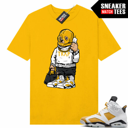 Jordan 6 Yellow Ochre Sneaker Match Tees Yellow Gold Trap Bear