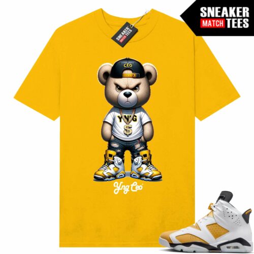 Jordan 6 Yellow Ochre zapatillas de running neutro ritmo bajo talla 32 Yellow Gold V4 YNG CEO Bear