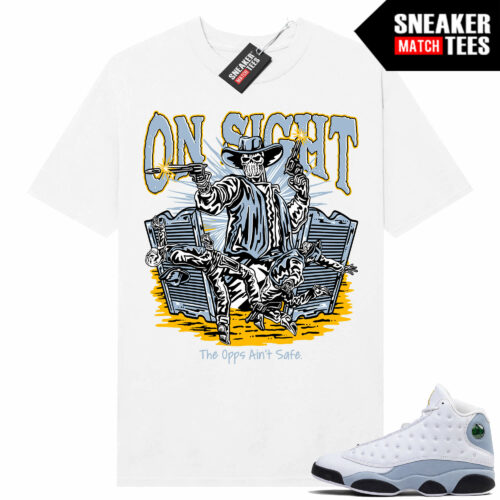 Jordan 13 Blue Grey Match Sneaker Tees