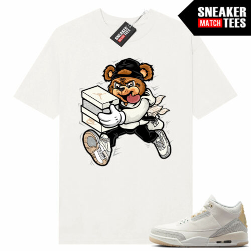 Jordan 3 Craft Ivory Sneaker Tees Matching Ivory Shirt Bear Sneaker Heist