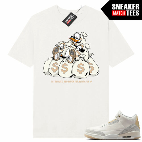 Jordan 3 Craft Ivory Sneaker Tees Matching Ivory Shirt Let Em Hate