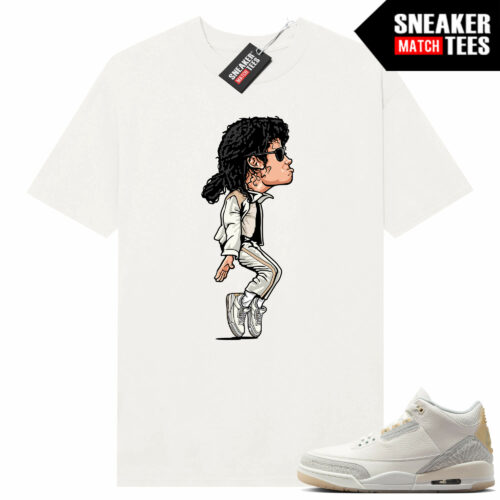 Jordan 3 Craft Ivory Sneaker Tees Matching Ivory Shirt MJ x AJ3