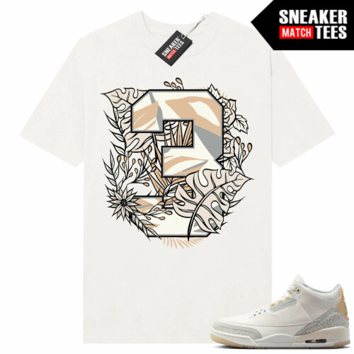 Jordan 3 Craft Ivory Sneaker Tees Matching Ivory Shirt Retro 3 Floral