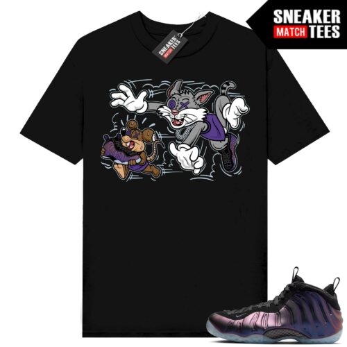 Eggplant Foamposite Sneaker Tees Match Black Finessed