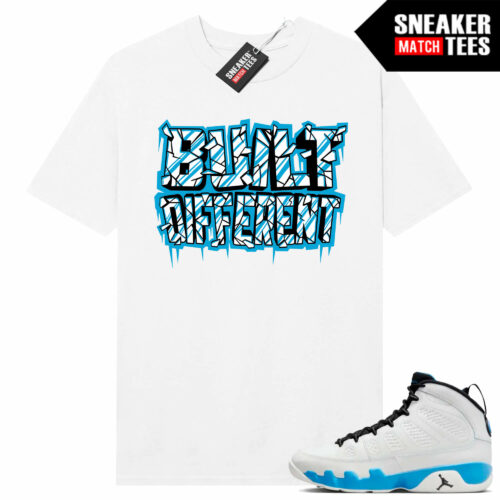 Jordan 9 Powder Blue Sneaker Tees Match White Shirt Built Different